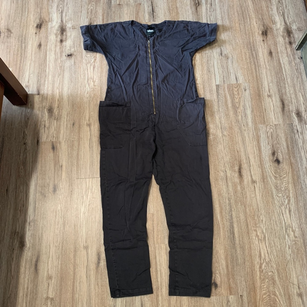 Mien Studios baggy zip up pocket jumpsuit in black - made in USA - size XS